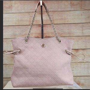 Tory Burch Bryant Quilted leather floral tote